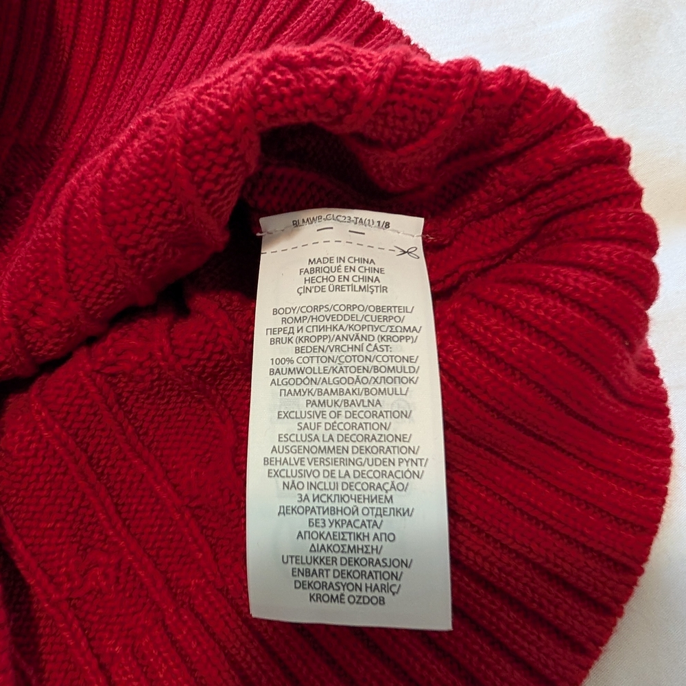 Polo by Ralph Lauren Kids Red Knit Sweater - Picture 6 of 8